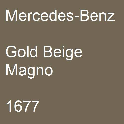 Mercedes-Benz, Gold Beige Magno, 1677.